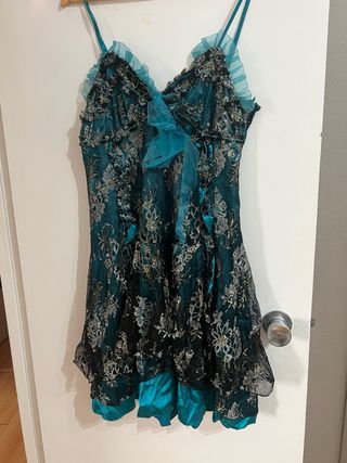 Vestido rojo lentejuelas talla M