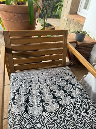 Sillón de exterior NÄMMARÖ + cojines