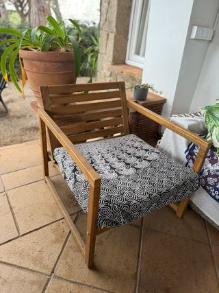 Sillón de exterior NÄMMARÖ + cojines