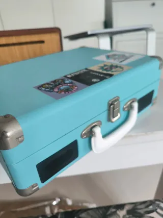 Tocadiscos Denver USB Azul