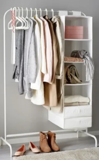 Perchero burro blanco