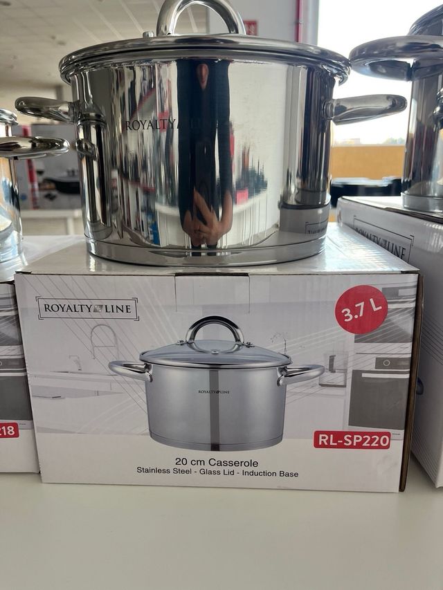 Set 3 Ollas Royalty Line Acero Inox 18,20,24cm