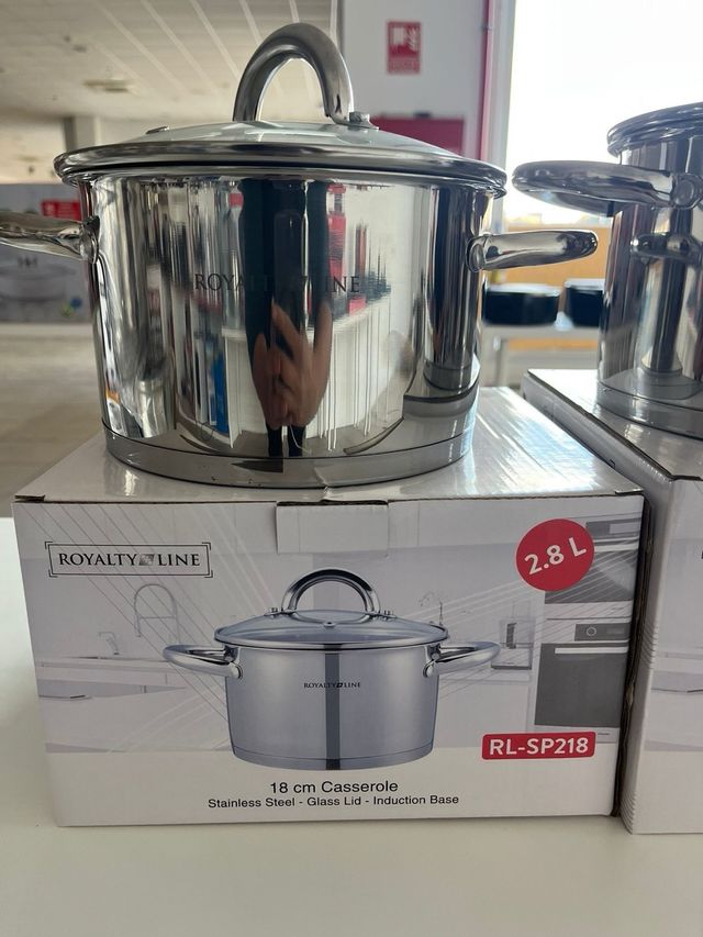 Set 3 Ollas Royalty Line Acero Inox 18,20,24cm