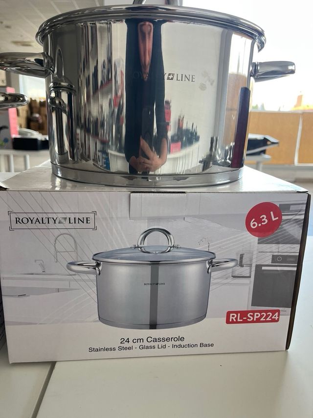 Set 3 Ollas Royalty Line Acero Inox 18,20,24cm