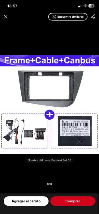 Pantalla 9” Seat Leon 2005-2012 andrid 15. 4+64gb