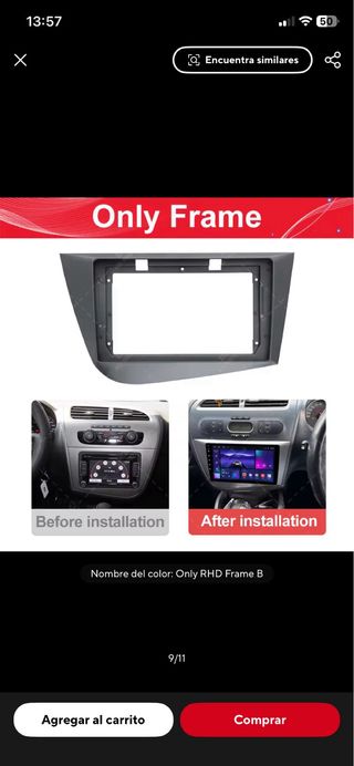 Pantalla 9” Seat Leon 2005-2012 andrid 15. 4+64gb