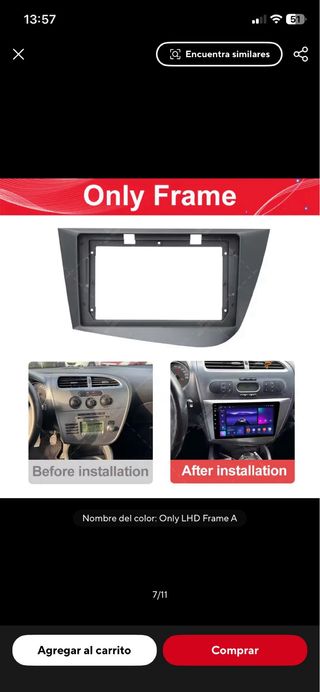 Pantalla 9” Seat Leon 2005-2012 andrid 15. 4+64gb