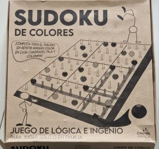 Sudoku artesanal de madera