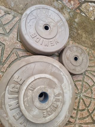 4 Pesas 5Kg + 2 de 20Kg 28mm | Precio perfecto