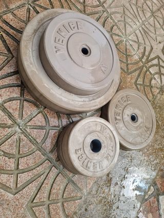 4 Pesas 5Kg + 2 de 20Kg 28mm | Precio perfecto