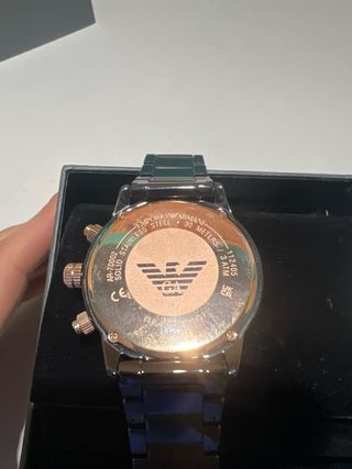 Reloj Emporio Armani Cerámica Negro/Dorado