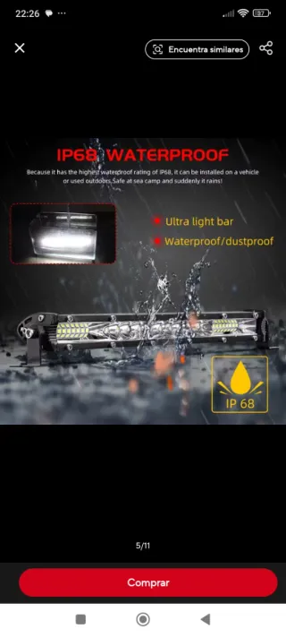 Barra LED 52 Pulgadas 260W