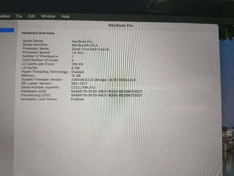 MacBook Pro 16 2019 i5 Gris Espacial afbeelding 9