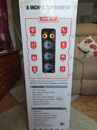 Altavoz Bluetooth con Luces LED