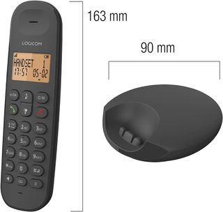 Logicom ILOA 150 Teléfono Fijo inalámbrico Negro