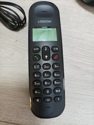 Logicom ILOA 150 Teléfono Fijo inalámbrico Negro