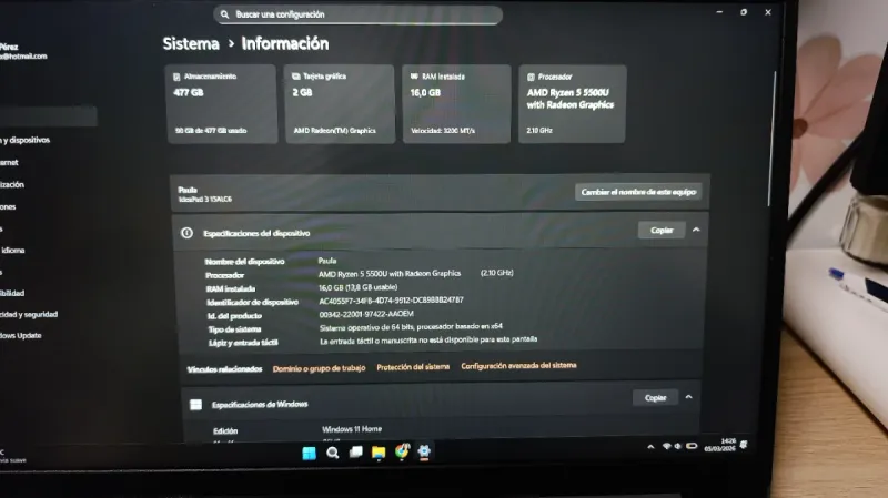 Lenovo ideapad 3 2022 afbeelding 5