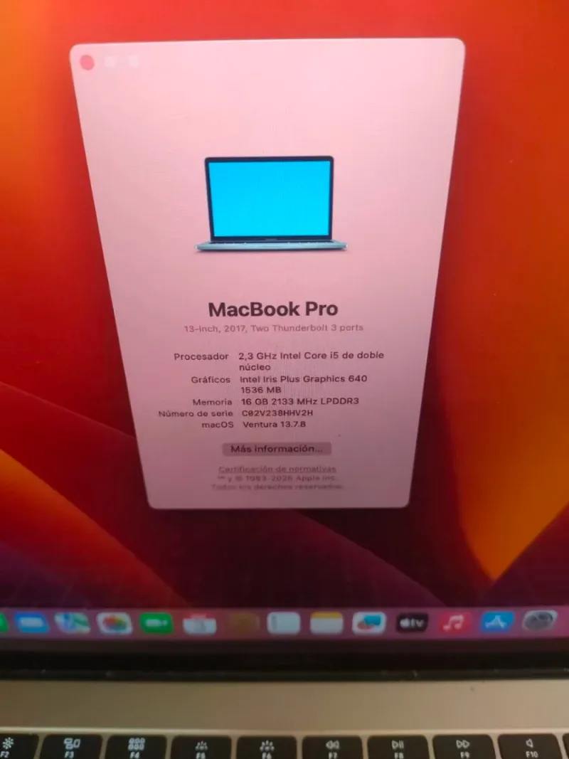 MacBook Pro 2017 i5/16/128 afbeelding 4
