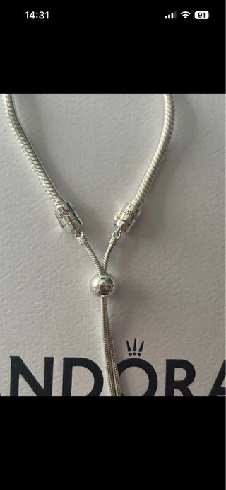 Pulsera Pandora Plata Ajustable