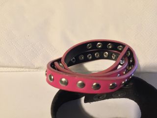 6 PULSERAS RETRO DE CUERO MARCAS VARIADAS