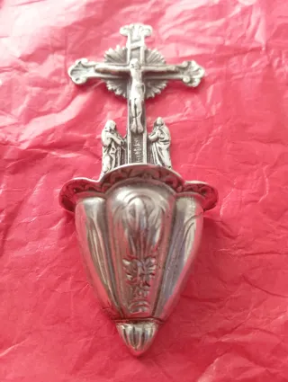 Acquasantiera in argento massiccio 925