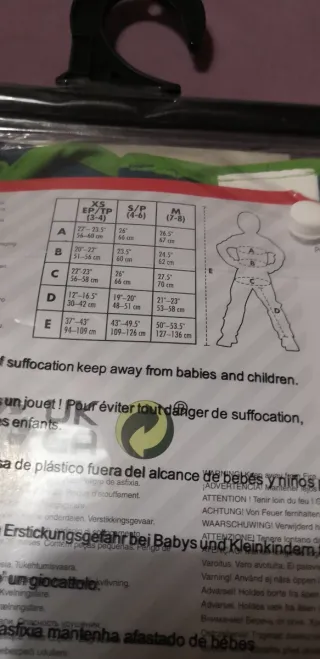 Disfraz Luigi Super Mario Talla M