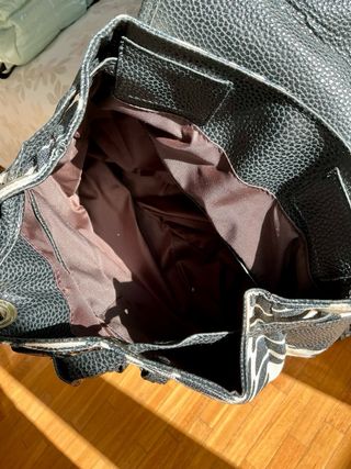 Mochila CHULA beige y negra - Nueva