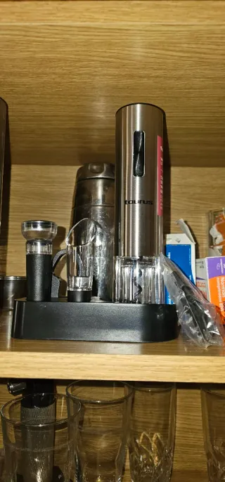 Set Sacacorchos Eléctrico Taurus Wine Up