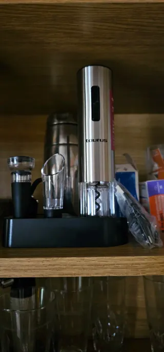 Set Sacacorchos Eléctrico Taurus Wine Up