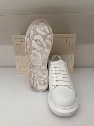 Sneakers Alexander McQueen Bianche Blu