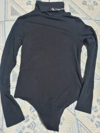 Body Calvin Klein Jeans manga larga negro