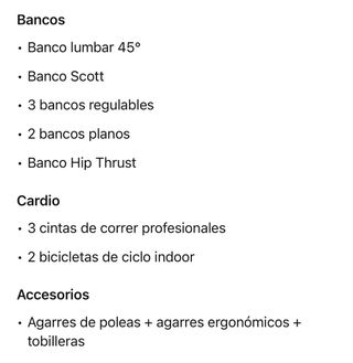 Lote Gimnasio completo profesional