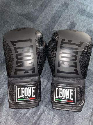 Guantes Boxeo Leone 1947 Negros Entrenamiento