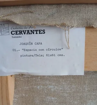 Cuadro Joaquín Capa - Espacio con círculos
