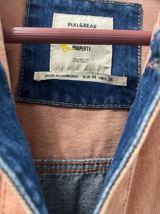 Chaqueta vaquera Pull&Bear bicolor M
