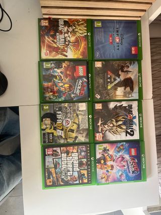 Lotto 8 giochi Xbox One – GTA V, Dragon Ball, trat