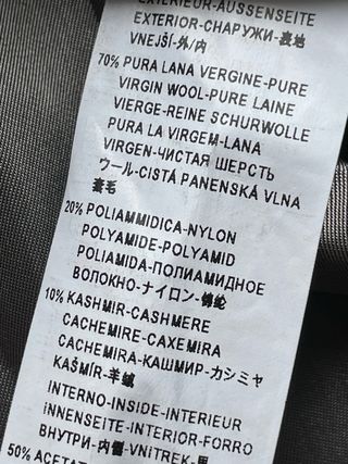 Cappotto Sisley lana vergine beige