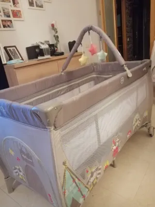 Cuna de viaje Asalvo mapache y tipi