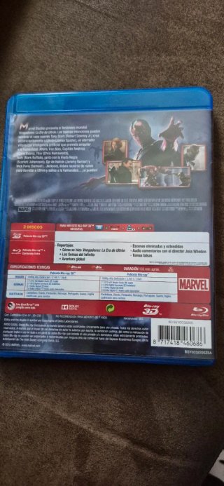 Blu-ray Vengadores: La Era de Ultrón (Español)