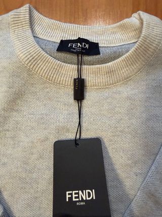 Jersey Fendi Beige y Gris