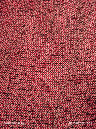 Falda de tweed con estampado