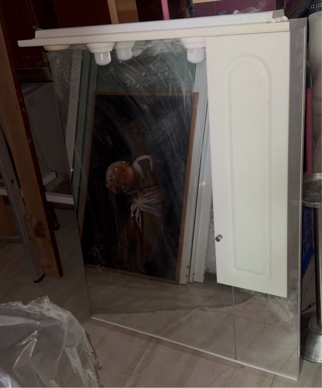 Mueble de lavabo mármol y madera