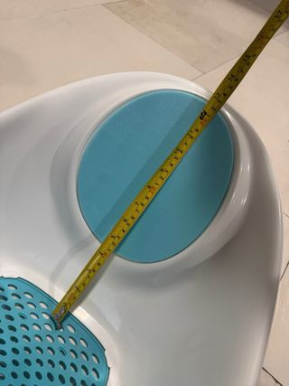 Bañera bebé antideslizante azul