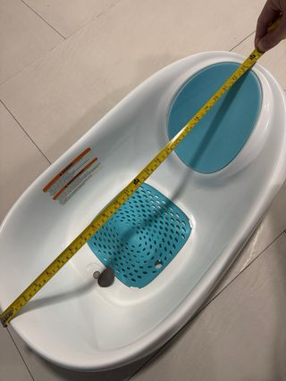 Bañera bebé antideslizante azul