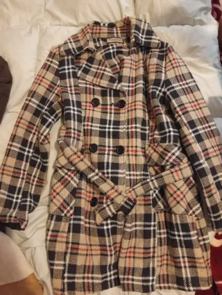 Chaqueta de cuadros mujer