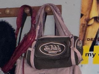 Bolso Von Dutch Marrón y Rosa