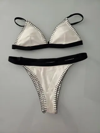 Bañador , Traje de baño bikini S/M naranja y azul