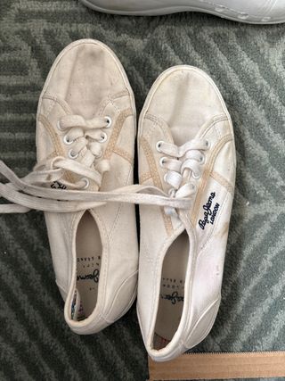 Regalo Zapatillas Pepe Jeans Blancas Talla 38