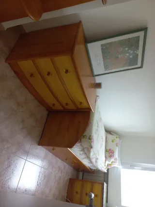 Muebles de habitación madera cama 90 cm