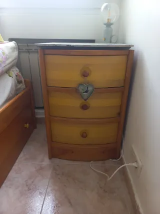 Muebles de habitación madera cama 90 cm